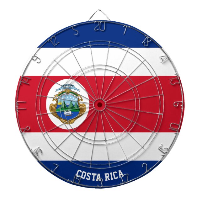 "Costa Rica Strejkor!" Patriotic Dart Board Darttavla (Framsidan)