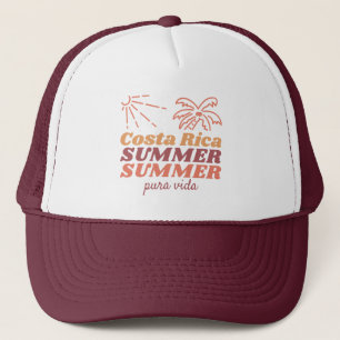 Costa Rica Summer Retro Vacation Souvenir Keps