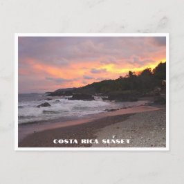 Costa Rica Sunset på Beach Vykort