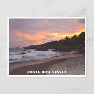 Costa Rica Sunset på Beach Vykort