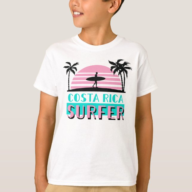 Costa Rica Surfa T Shirt (Framsida)