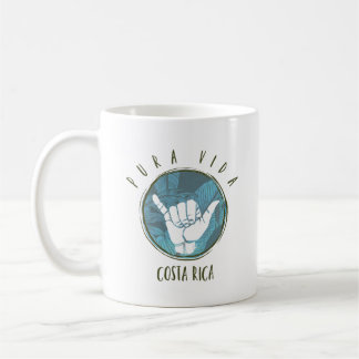 Costa Rica surfareShaka Pura Vida kaffe Kaffemugg