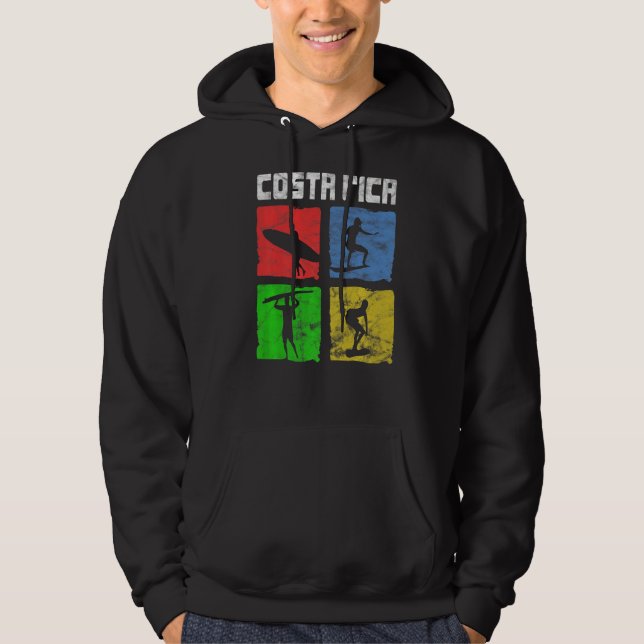 Costa Rica Surfing Hoodie (Framsida)