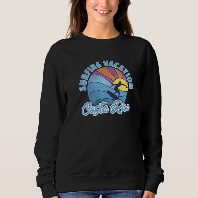 Costa Rica Surfing Vacation T Shirt (Framsida)