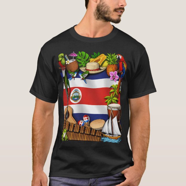 Costa Rica T Shirt (Framsida)