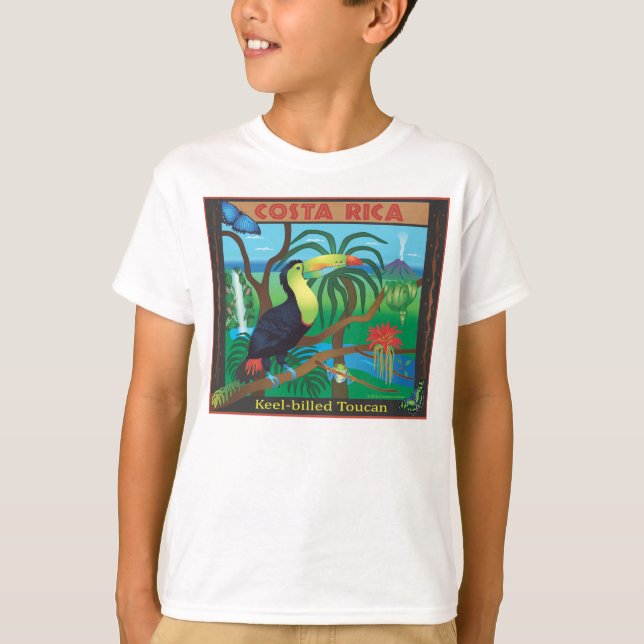 Costa Rica Toucan RainforestT-tröja T Shirt (Framsida)