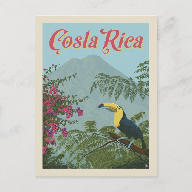 Costa Rica | Toucan Vykort (Framsida)