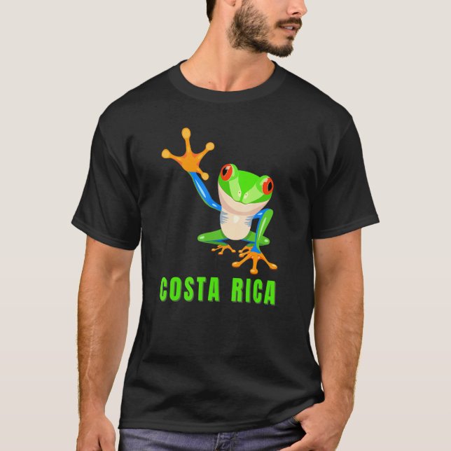 Costa Rica Träd Frog Souvenir T Shirt (Framsida)