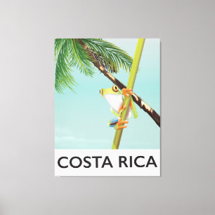 Costa Rica Träd Frog Vacation poster Canvastryck