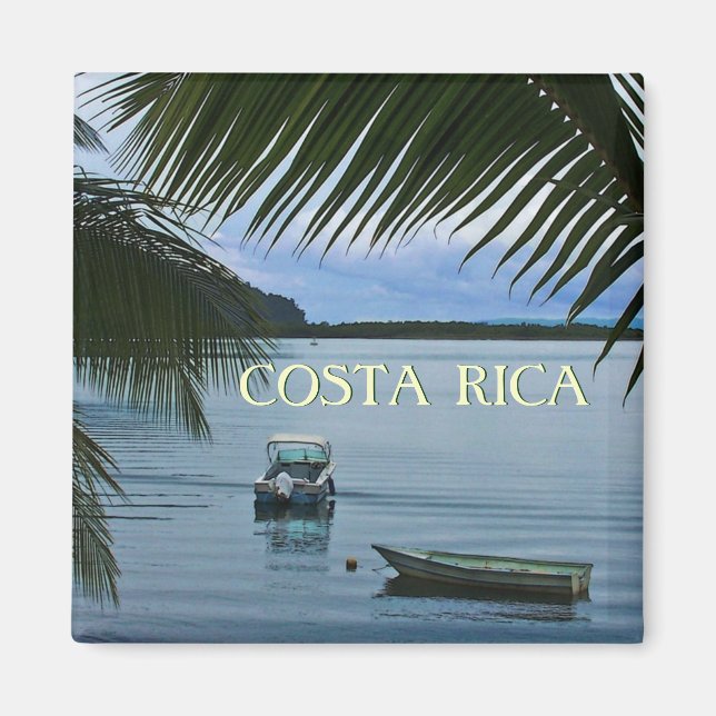 Costa Rica Travel Souvenire Photo Magnet (Framsidan)