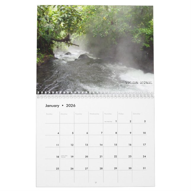 Costa Rica tropisk kalender 2010 - 2011 (Jan 2026)