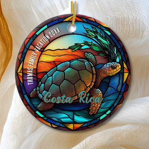 Costa Rica Vacation Souvenir Julgransprydnad Keramik