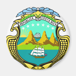 Costa Rica vapensköld Magnet