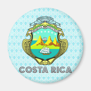 Costa Rica vapensköld Magnet
