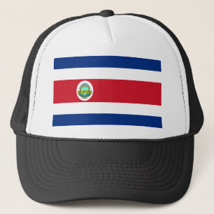Costa rica-vapensköld truckerkeps