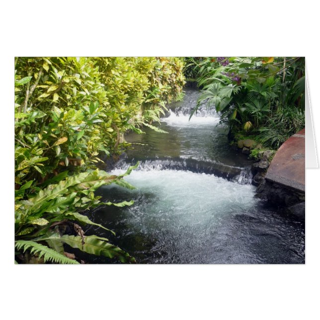 costa rica vatten hälsningskort (Framsidan Horizontal)