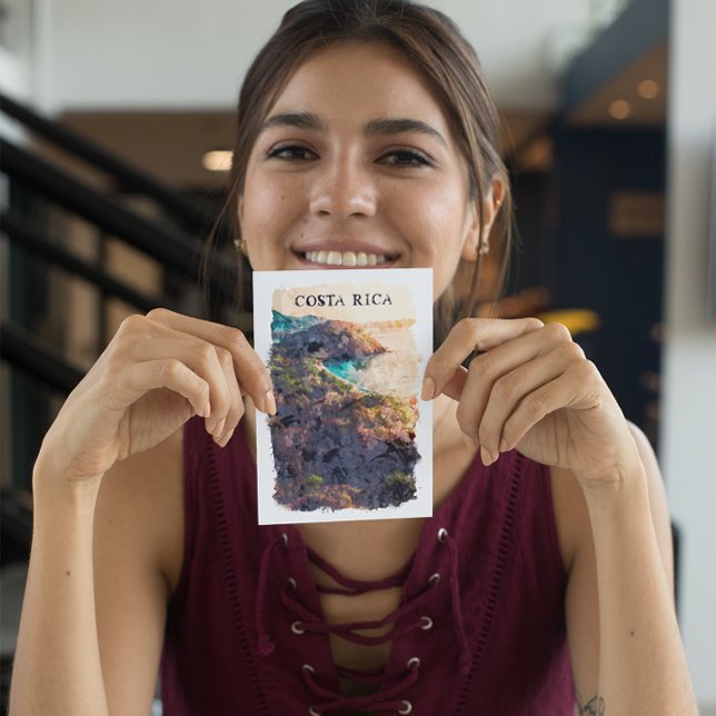 Costa Rica Vintage resor liggande Vykort (costa rica scenery postcard)