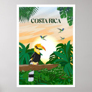 Costa Rica Vintage resor Poster
