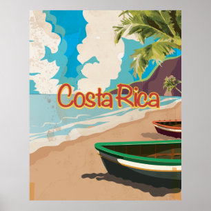 Costa Rica Vintage resor Poster