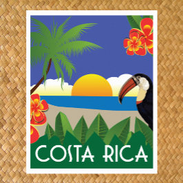 Costa Rica vintage resor stil Poster