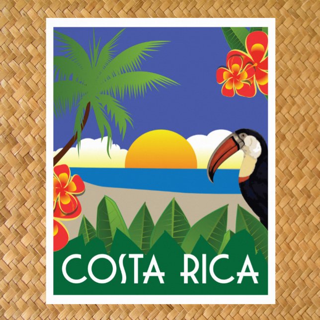 Costa Rica vintage resor stil Poster (Skapare uppladdad)