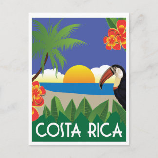 Costa Rica vintage resor stil Vykort