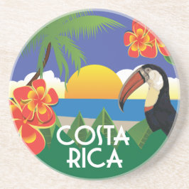 Costa Rica vintage stil illustrerar Ceramic Orn Underlägg