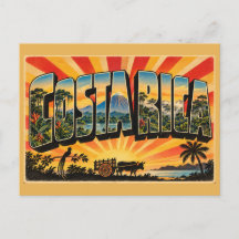 Costa Rica Vulkan Molnskog Quetzal Vintage