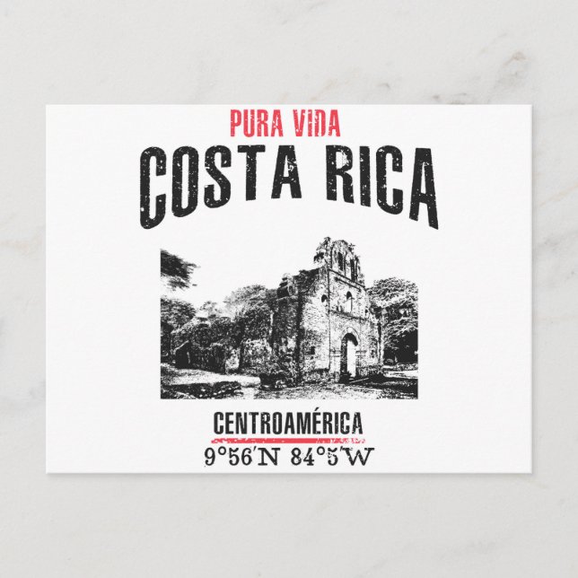 Costa Rica Vykort (Framsida)