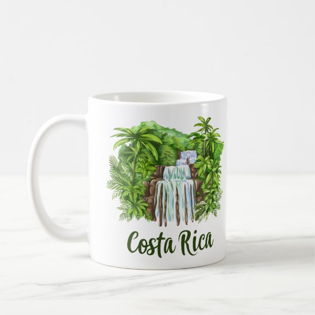 Costa Rica Waterfall Coffee Mugg (Vänster)