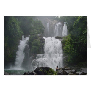 Costa Rica Waterfalls Hälsningskort