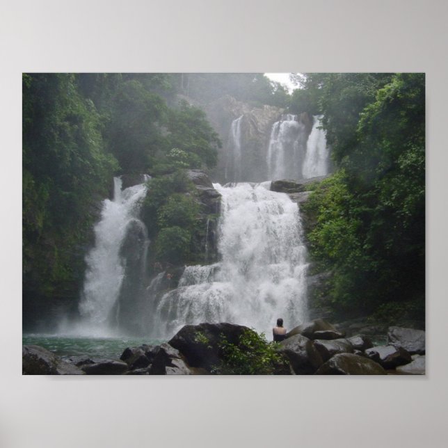 Costa Rica Waterfalls Poster (Framsidan)