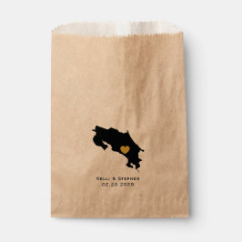 Costa Rica Wedding Favor Treat Sacks, Gift Bags