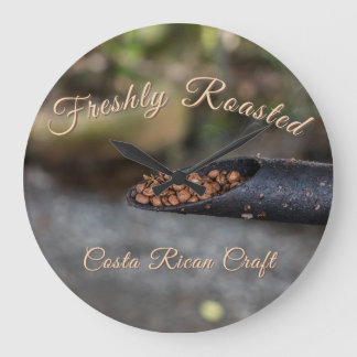 Costa Rican Coffee Freshly Roasted, Artisan Craft Stor Klocka