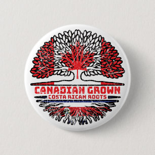 Costa Rican Costa Rica Canadian Canada Träd Roots Knapp