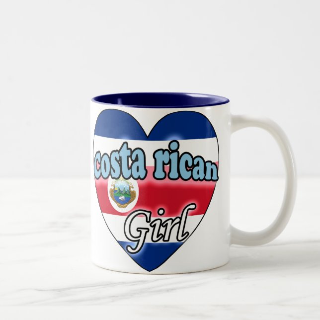 Costa Rican Girl Två-Tonad Mugg (Höger)
