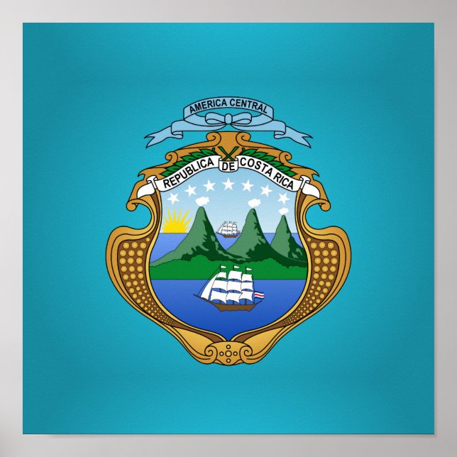 Costa Rican-jacka av arm Poster (Framsidan)