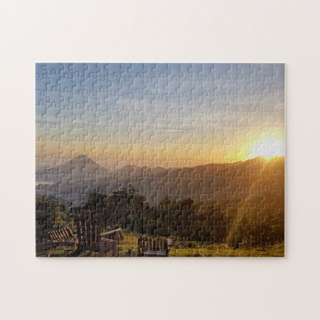 Costa Rican Sunrise Puzzle Pussel (Horisontell)