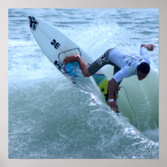 Costa Rican Surfing Poster (Framsidan)