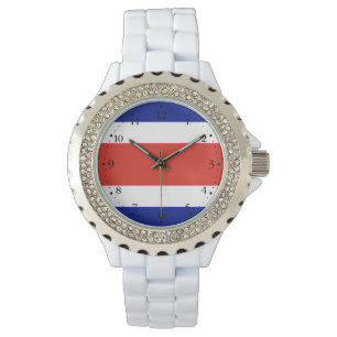 Costa Ricas civila flagga Armbandsur