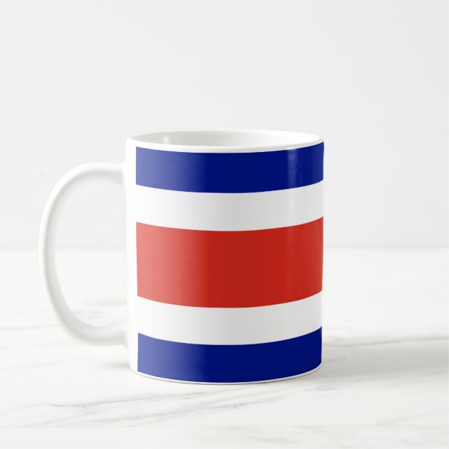 Costa Ricas civila flagga Kaffemugg (Vänster)