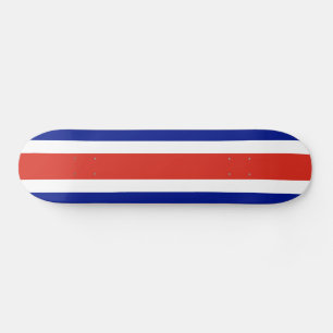 Costa Ricas civila flagga Mini Skateboard Bräda 18,5 Cm
