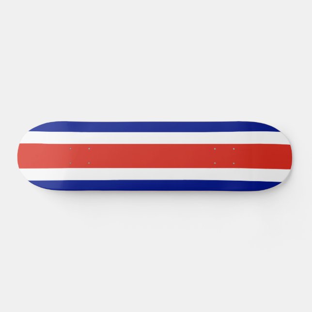 Costa Ricas civila flagga Mini Skateboard Bräda 18,5 Cm (Horz)