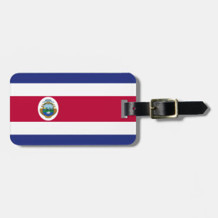 Costa Ricas Flagga Bagagebricka