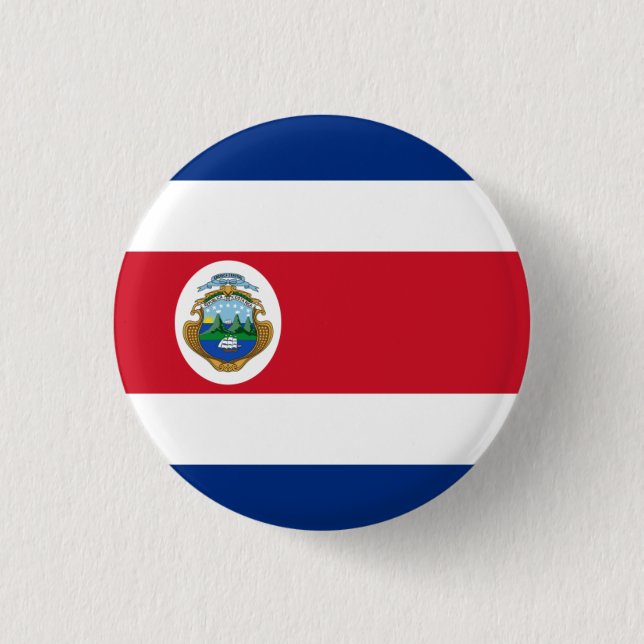 Costa Ricas flagga Knapp (Framsida)
