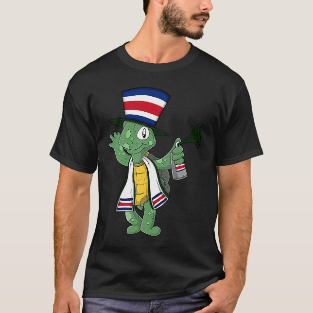 Costarican Fan Turtle T Shirt (Framsida)