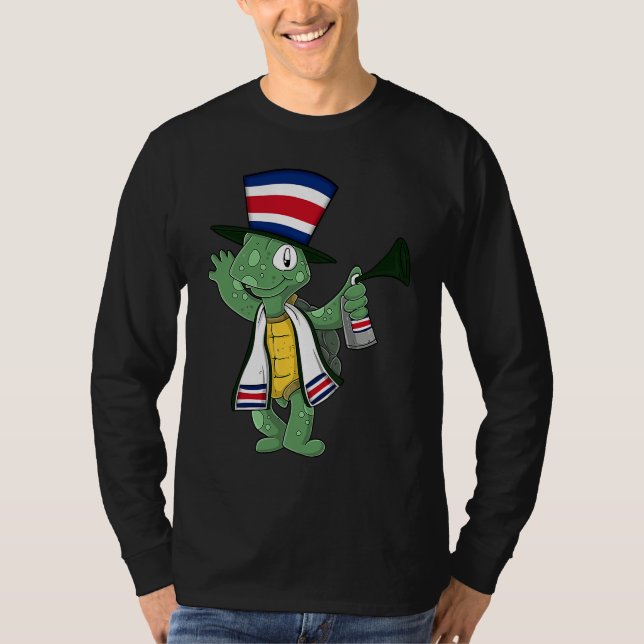 Costarican Fan Turtle T Shirt (Framsida)