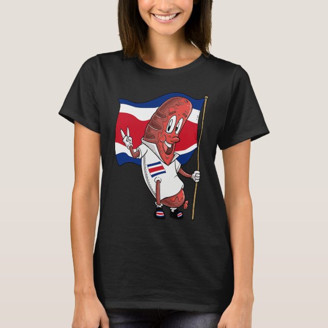 Costarican pork roast sausage t shirt (Framsida)