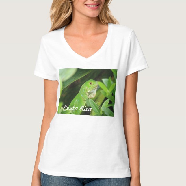 Costarikansk ödla t-shirt (Framsida)