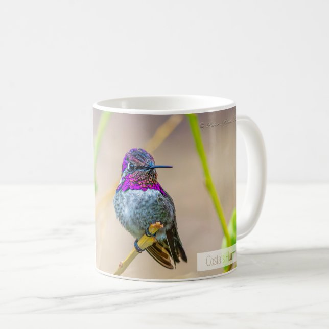 Costa's Hummingbird Psalm 145:4 KJV Kaffemugg (Framsida höger)